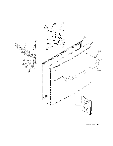 Freezer Door Diagram and Parts List for GDE21EMKWRES  General Electric Refrigerator