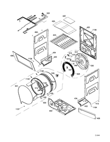 CABINET & DRUM DRYER Diagram and Parts List for GUAP270EM3WW  General Electric Washer