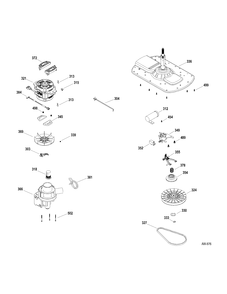 DRIVE GROUP Diagram and Parts List for PTAN9150MWW0  General Electric Washer