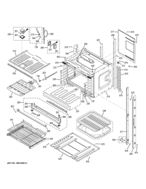 UPPER OVEN Diagram and Parts List for CT9570SL2SS  General Electric Range