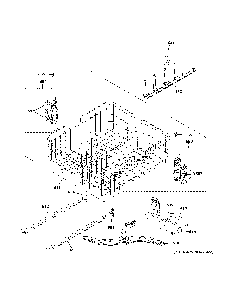 Upper Rack Assembly Diagram and Parts List for GDF630PGM6BB  General Electric Dishwasher