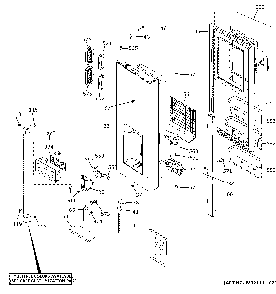 Dispenser door Diagram and Parts List for CFE26KP2NLS1  General Electric Refrigerator