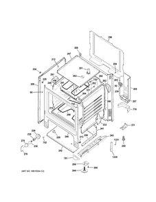 BODY PARTS Diagram and Parts List for JBS45DF2BB  General Electric Range