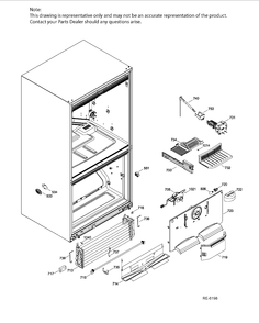FZ FUNCTIONAL PARTS Diagram and Parts List for PNR20KSEBFES  General Electric Refrigerator