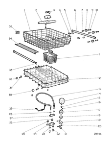 RACK & HEATER PARTS Diagram and Parts List for 40290117  General Electric Dishwasher