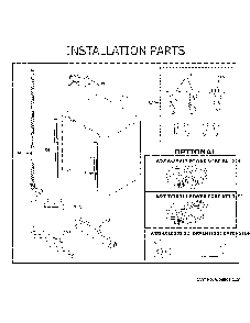 Installation Parts Diagram and Parts List for GDT605PMM6ES  General Electric Dishwasher