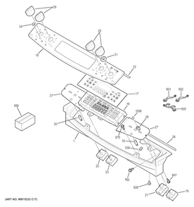 Part Location Diagram of WB18X35485 GE HARNESS WIRE INFINITE CONTROL