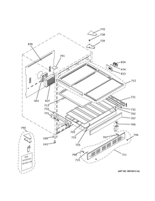 Part Location Diagram of WR13X45869 GE Upper Hinge - Right