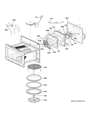 INTERIOR PARTS Diagram and Parts List for PSB9120EF2ES  General Electric Range
