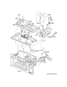 Interior Parts Diagram and Parts List for CVM1750SH2SS  General Electric Microwave