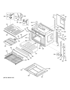 Body Parts Diagram and Parts List for PCT7050SF6SS  General Electric Wall Oven