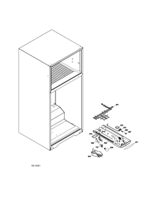 FF SECTION Diagram and Parts List for GTRS0HBZBLSS  General Electric Refrigerator