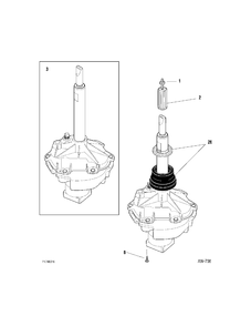 TRANSMISSION Diagram and Parts List for WSM27THAWWW  General Electric Washer