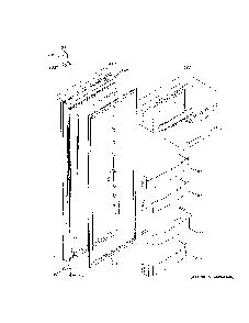 Fresh Food Door Diagram and Parts List for ZISS420DNFSS  General Electric Refrigerator