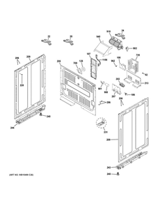 Body Parts Diagram and Parts List for CHS950P3M4D1  General Electric Range