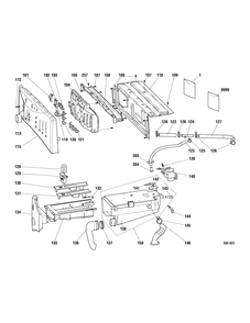 CONTROLS Diagram and Parts List for GHDVH680J1WW  General Electric Washer