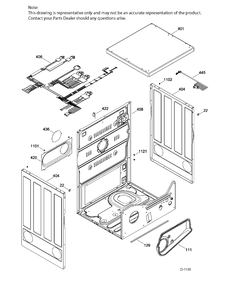 STRUCTURE Diagram and Parts List for PSKS333EB5WW  General Electric Dryer