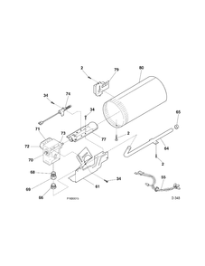 BURNER Diagram and Parts List for PSXH43GC0WW  General Electric Dryer
