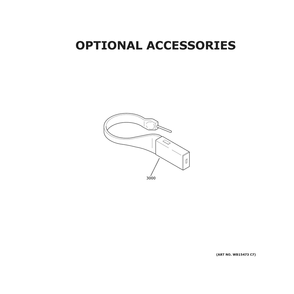 Optional Accessories Diagram and Parts List for CHS90XM2N7S5  General Electric Range