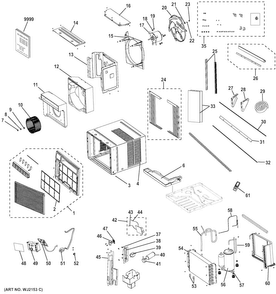 Part Location Diagram of WJ53X21253 GE CAPILLARY SUB-Assembly