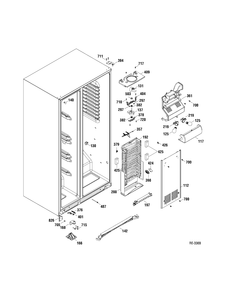 FZ SECTION Diagram and Parts List for PSHS6VGXADSS  General Electric Refrigerator