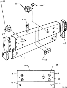 CONTROL PANEL Diagram and Parts List for MRMF2100SW-4  General Electric Range
