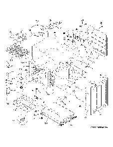 Lower oven Diagram and Parts List for PS960SL5SS  General Electric Range