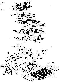 Unit Parts Diagram and Parts List for TBX24ZKB  General Electric Refrigerator