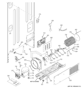 Machine Compartment Diagram and Parts List for PFCS1RKZHSS  General Electric Refrigerator