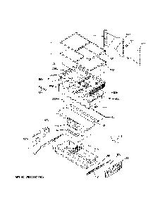 Fresh food shelves Diagram and Parts List for ZWE23ESHQSS  General Electric Refrigerator