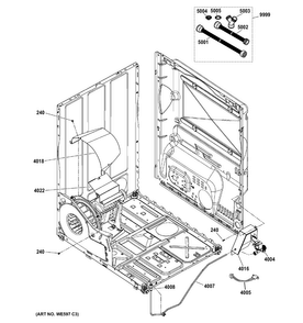 Shields & Water Parts Diagram and Parts List for GTDS560EF3WS  General Electric Dryer