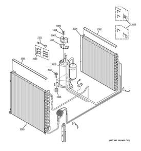 Unit Parts Diagram and Parts List for AZ85W18DACM2  General Electric Air Conditioner