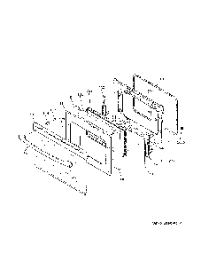 Door Diagram and Parts List for JD630DFAWW  General Electric Range