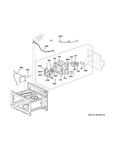 Interior Parts Diagram and Parts List for ZSC2201J1SS  General Electric Microwave