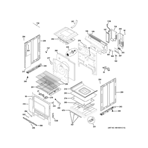 Body Parts Diagram and Parts List for CHS90XP2M5S1  General Electric Range