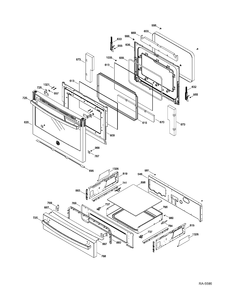 Part Location Diagram of WS01L08843 GE OVEN SIDE