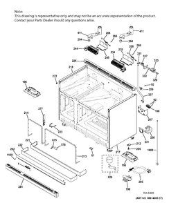 BODY PARTS Diagram and Parts List for ZDP486NDP8SS  General Electric Range