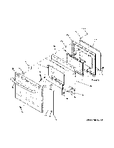 Door Diagram and Parts List for JS760SL3SS  General Electric Range