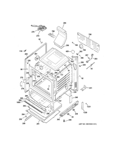 Body Parts Diagram and Parts List for XGB635REK2SS  General Electric Range