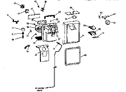 Dispenser Diagram and Parts List for TBX22PRYFFWW  General Electric Refrigerator