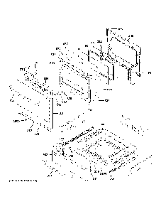 Door And Drawer Parts Diagram and Parts List for P2S930YP2FS  General Electric Range