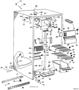 Part Location Diagram of WR84X138 GE CONDENSER AS