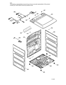 STRUCTURE Diagram and Parts List for GTD45EBMK0WS  General Electric Dryer