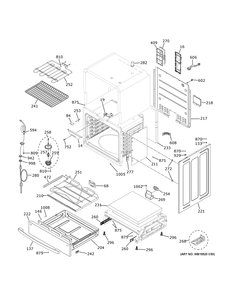 Part Location Diagram of WB18X49546 GE TEMPERATURE SENSOR HARNESS