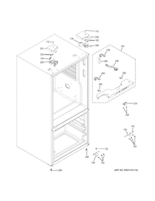 Part Location Diagram of WR13X25607 GE COVER HINGE TOP Left Hand WW