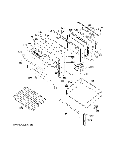Door & drawer parts Diagram and Parts List for JB480SM2SS  General Electric Range