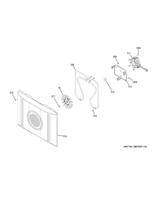 CONVECTION FAN Diagram and Parts List for JS760BL1TS  General Electric Range