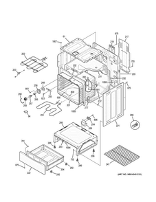 Part Location Diagram of WB56X44666 GE PANEL DRAWER (WM)