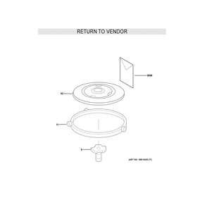 Microwave Diagram and Parts List for GCSH22U1W1SS  General Electric Microwave