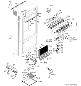 CONTROLS & COMPONENTS Diagram and Parts List for ZICP360NXDLH  General Electric Refrigerator
